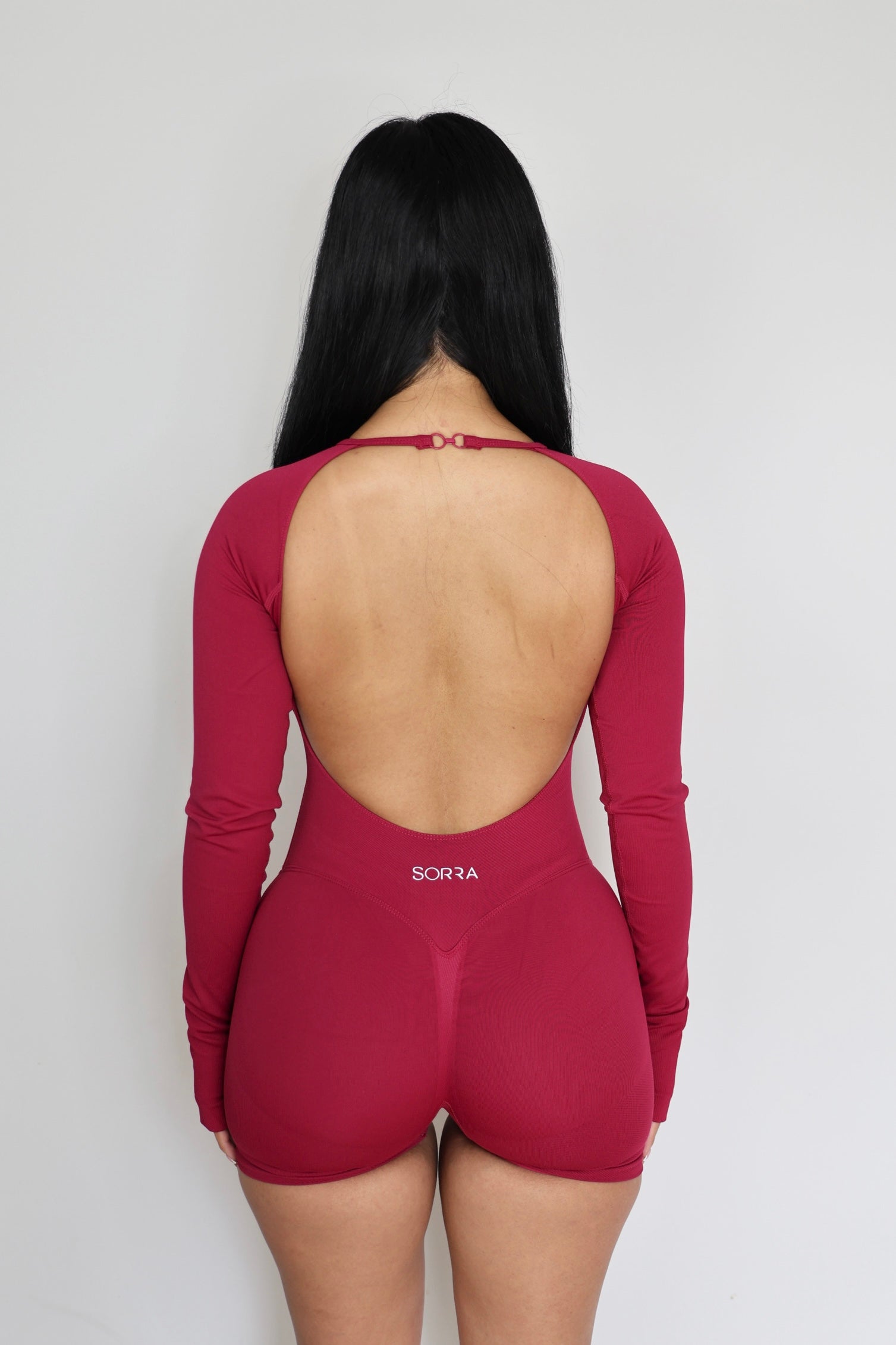 CurveContour Sculpt Romper Berry