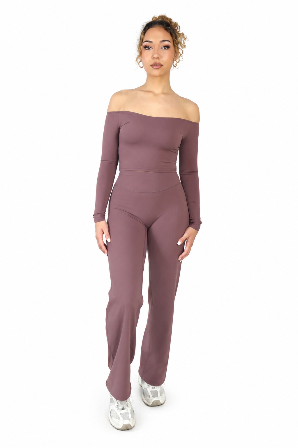 Classic Straight Leg Pants Dusty Plum LONG LENGTH