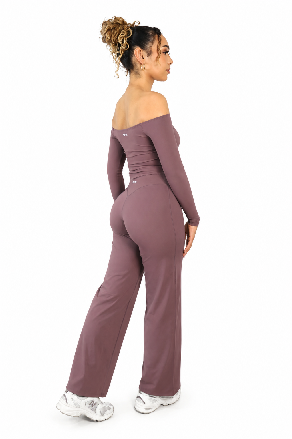 Classic Straight Leg Pants Dusty Plum LONG LENGTH