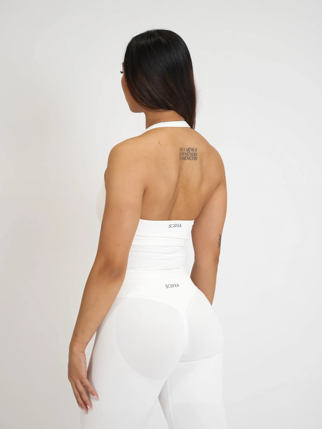 CurveContour Staple Halter Tank Classic White