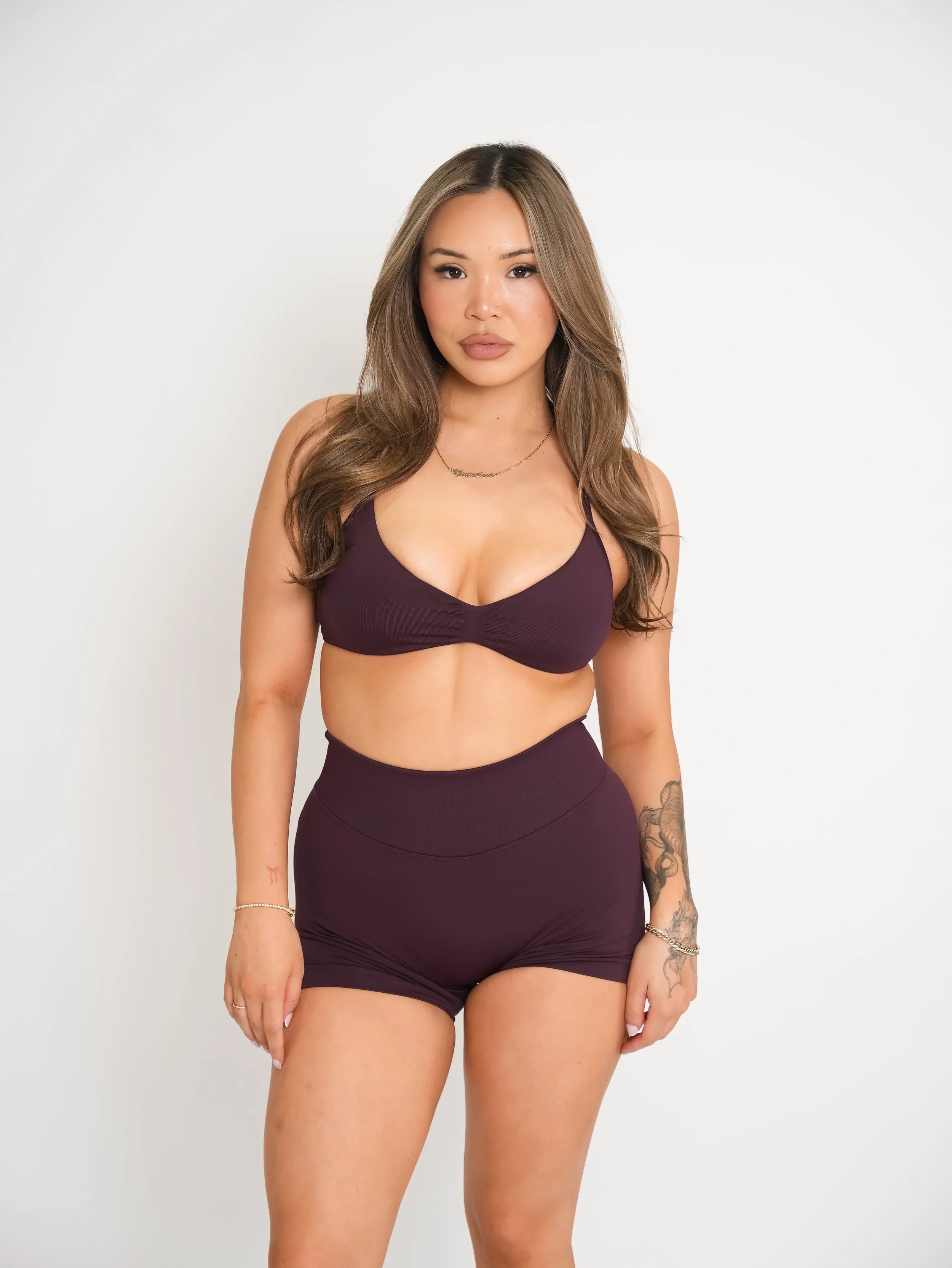 CurveContour Sculpt Shorts Smoked Plum
