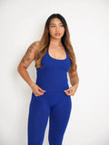 CurveContour Staple Halter Tank Sapphire