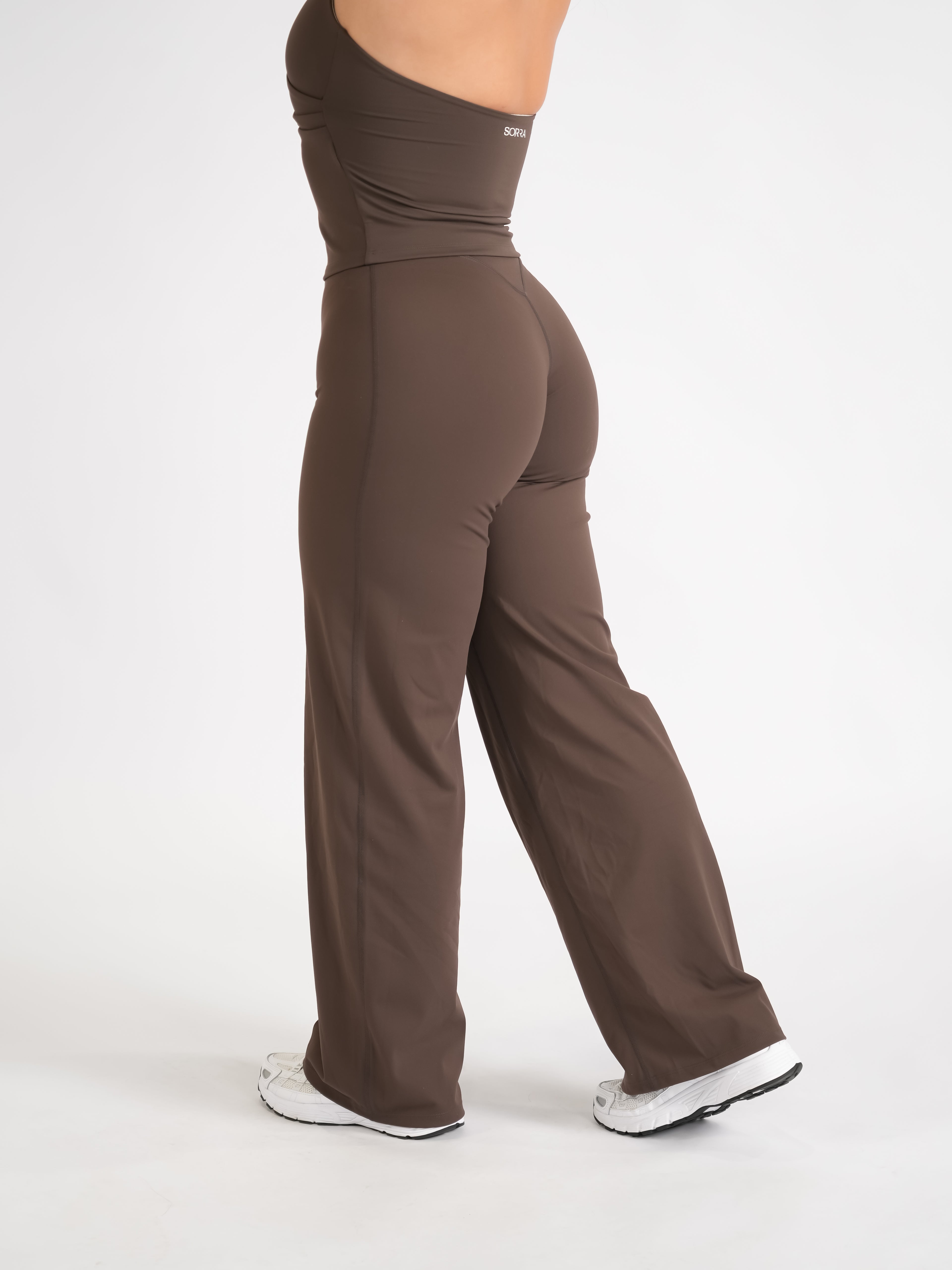 Classic Straight Leg Pants Espresso LONG LENGTH