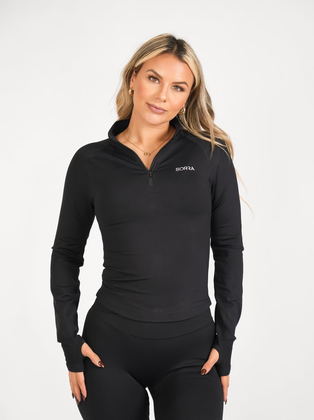 CurveContour Quarter Zip Classic Black