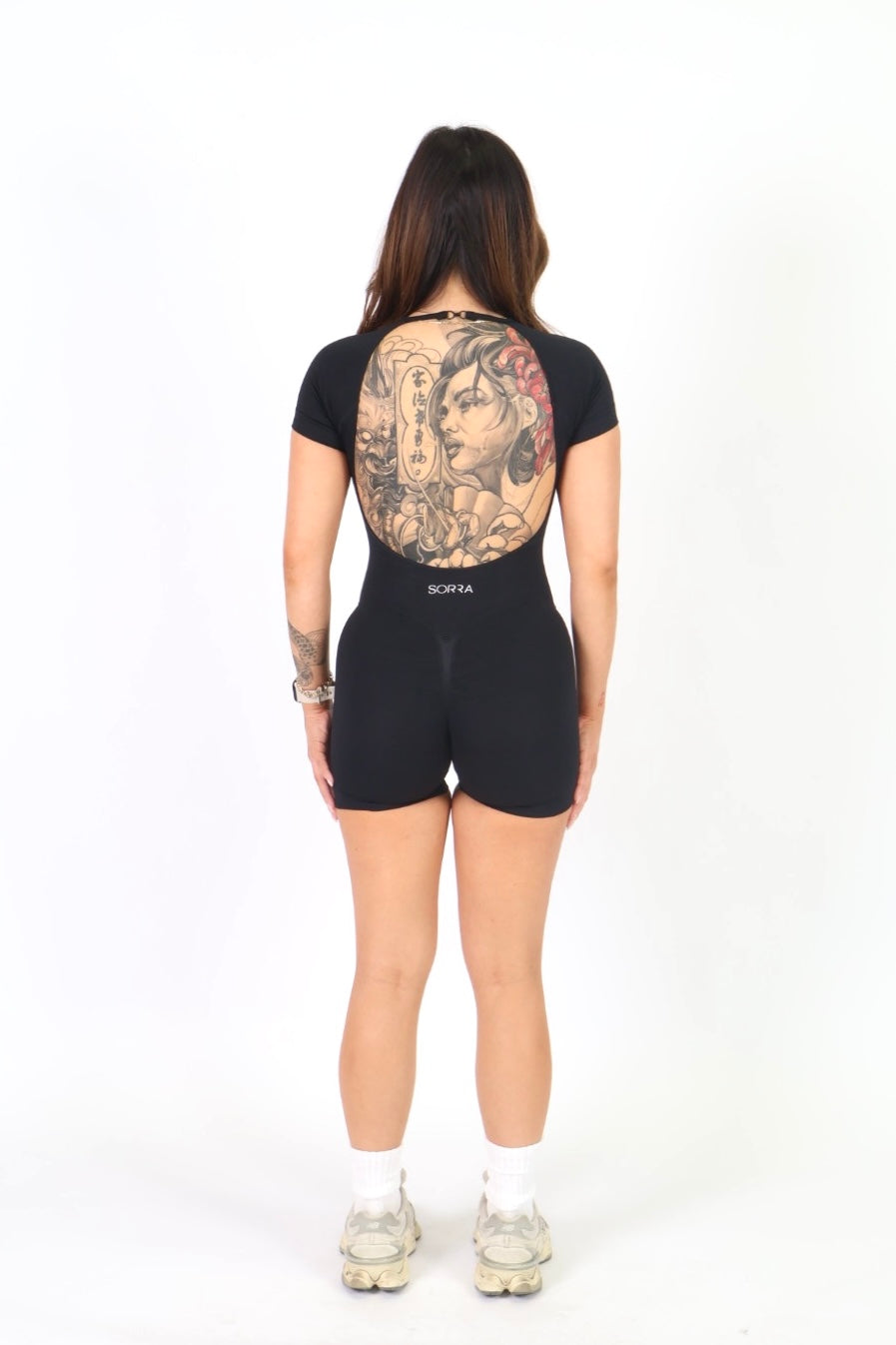 CurveContour Short Sleeve Sculpt Romper Classic Black