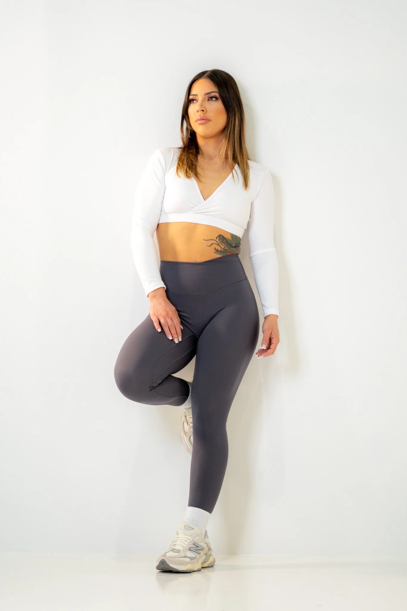 Signature Hybrid Scrunch Leggings Phantom