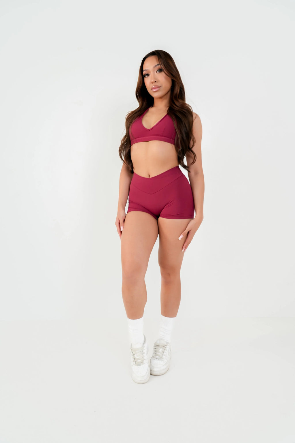 Form Mini Define Non-Scrunch Shorts 3.5" Sour Cherry