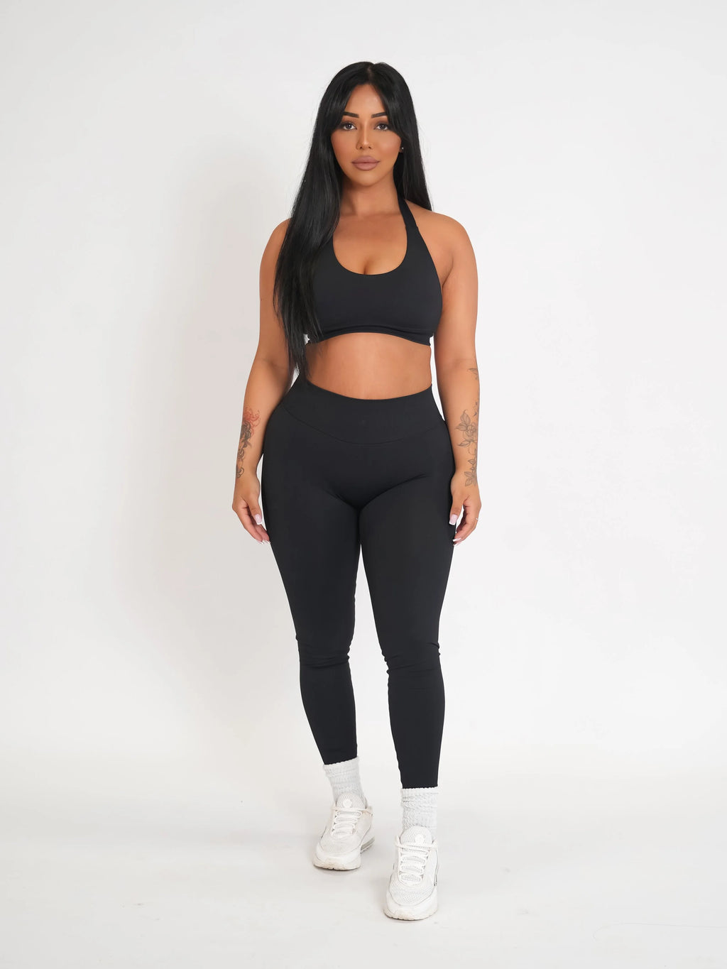CurveContour Staple Halter Bra Classic Black