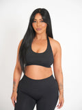 CurveContour Staple Halter Bra Classic Black