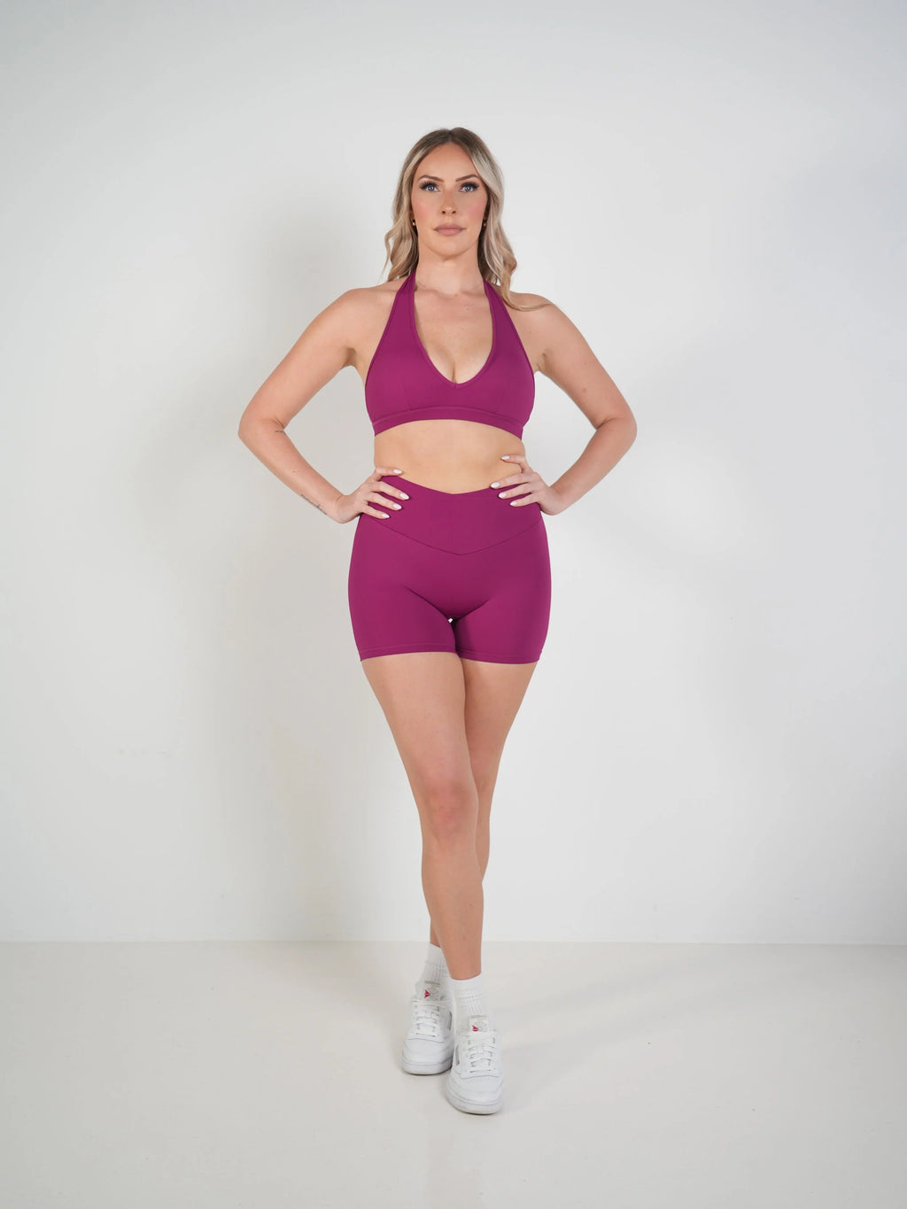 Form Hybrid Scrunch Shorts 4" Mulberry
