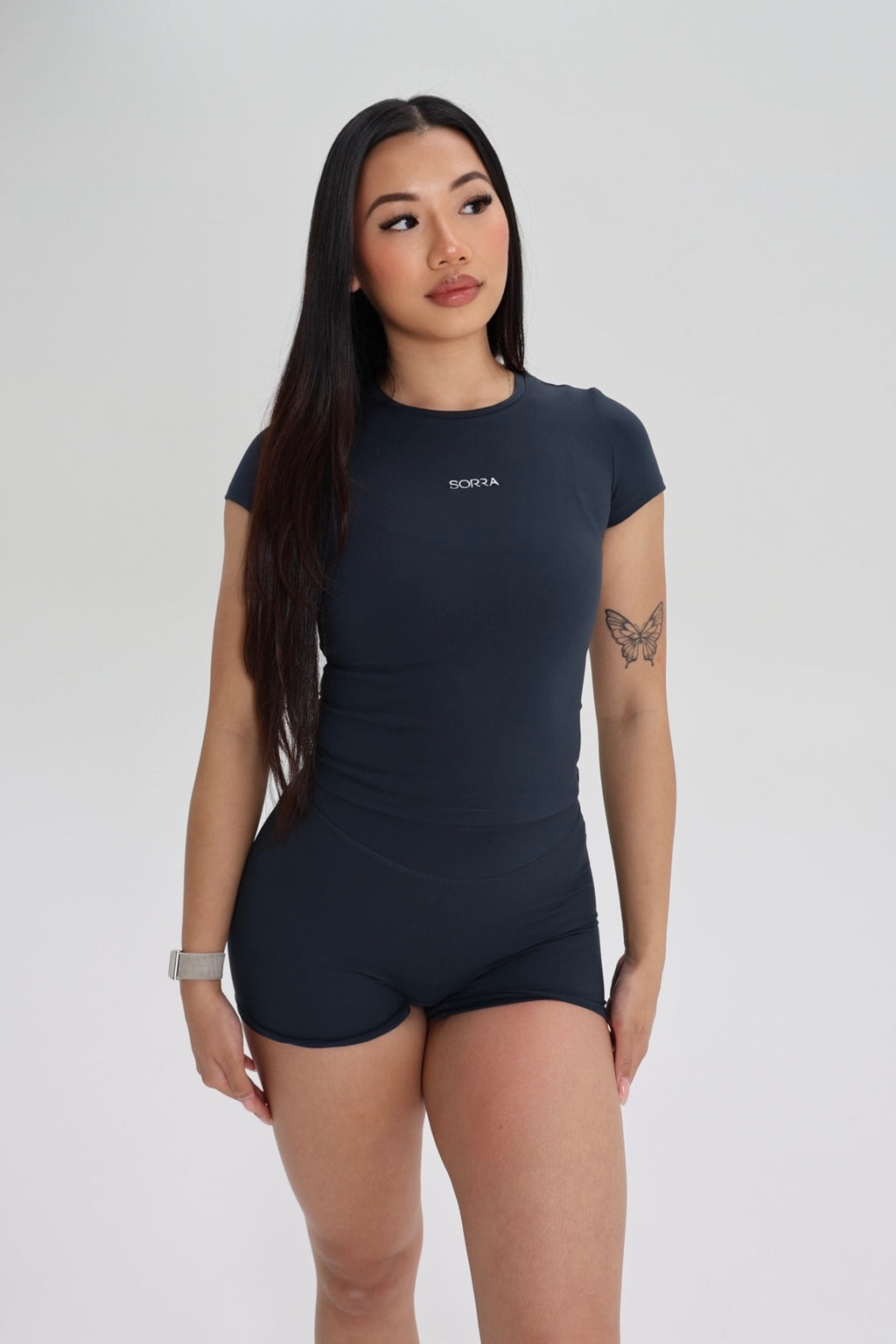 Classic Sculpt Fitted Tee True Navy