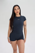 Classic Sculpt Fitted Tee True Navy