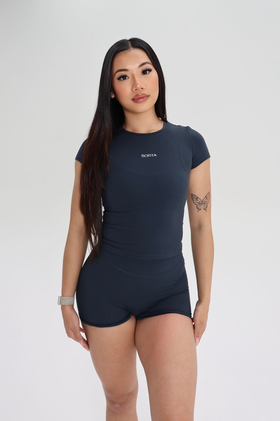 Classic Sculpt Fitted Tee True Navy