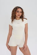 Classic Sculpt Fitted Tee Buttercream