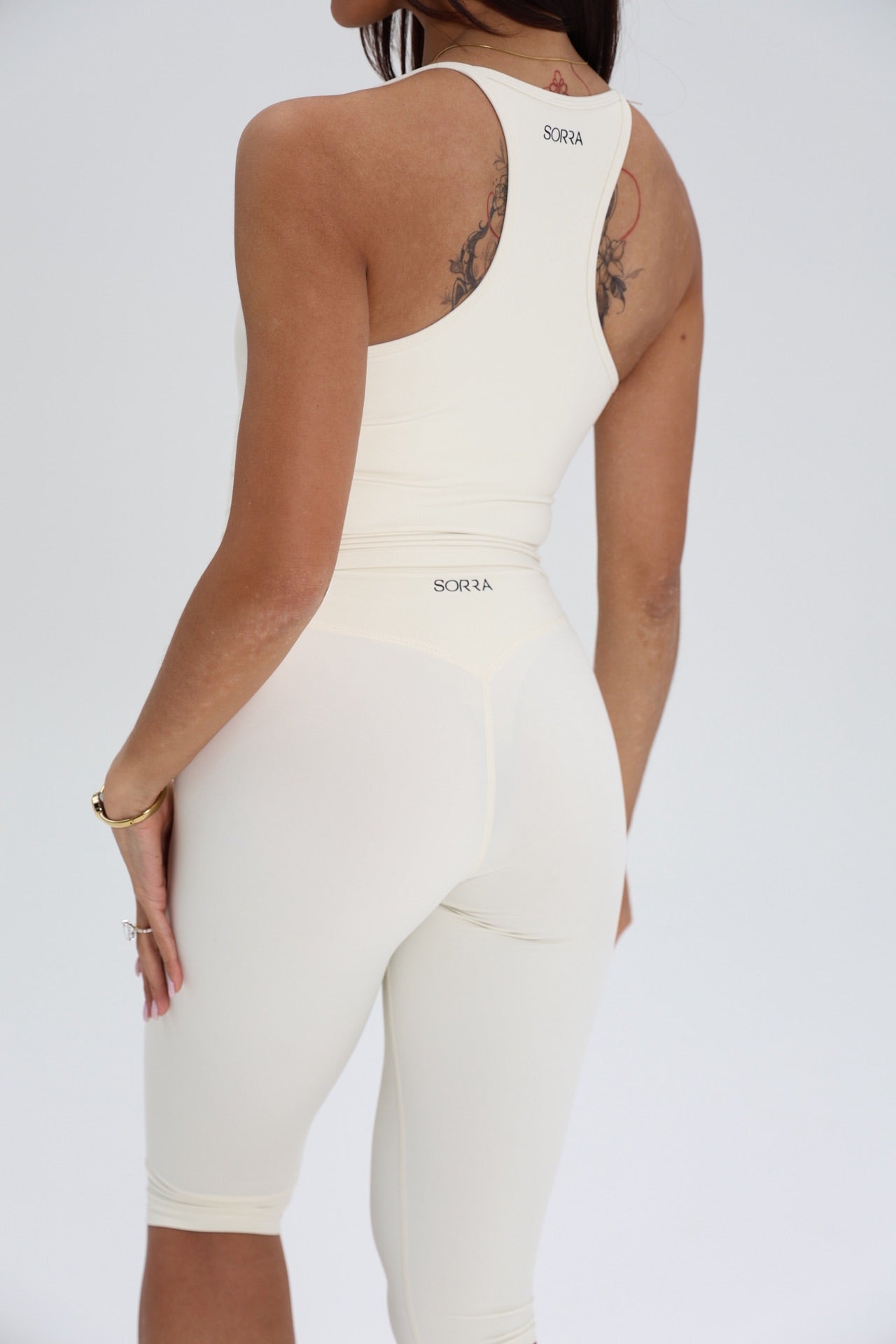 Hailey Racer Back Tank Buttercream