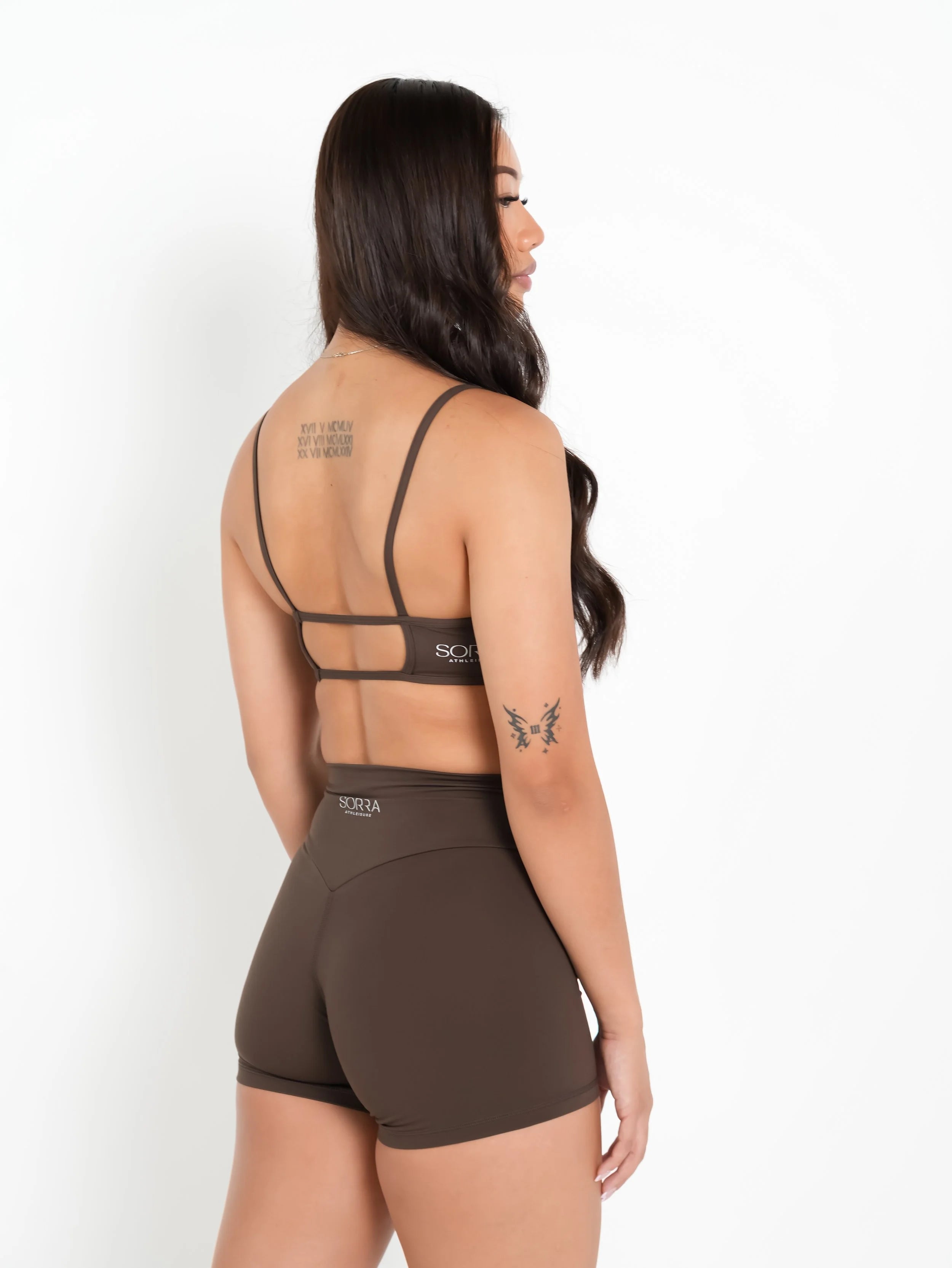 Signature Hybrid Non-Scrunch Shorts 4" Toasted