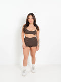 Signature Hybrid Non-Scrunch Shorts 4" Toasted