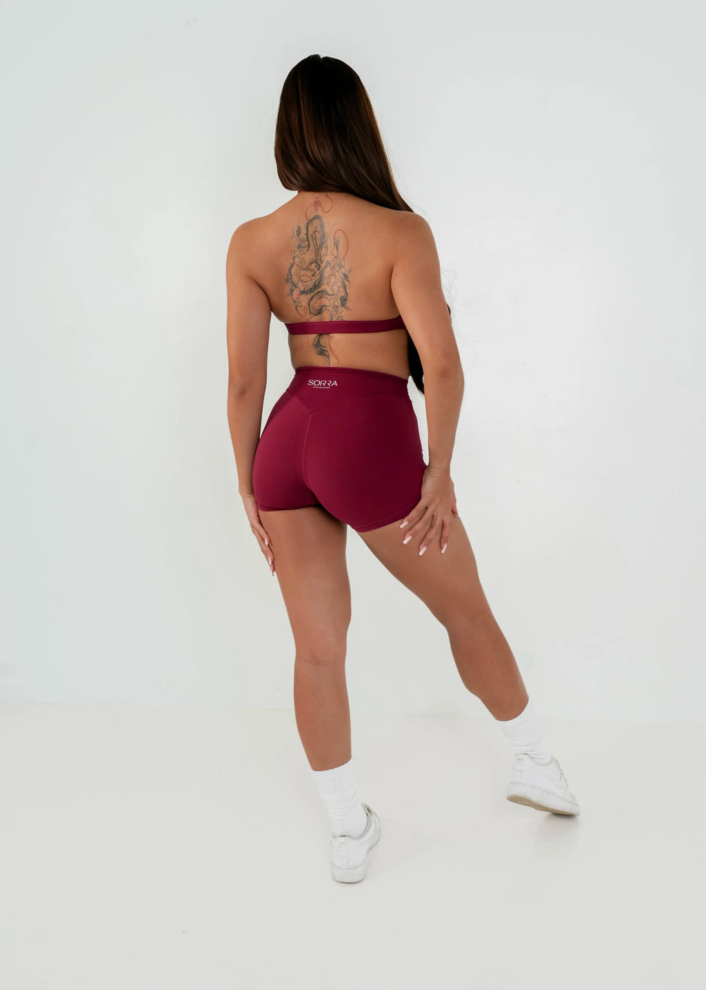 Form Mini Define Non-Scrunch Shorts 3.5" Sour Cherry